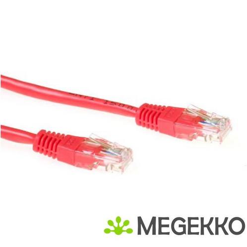 ACT Rode 10 meter U/UTP CAT6 patchkabel met RJ45 connectoren, Computers en Software, Overige Computers en Software, Nieuw, Verzenden