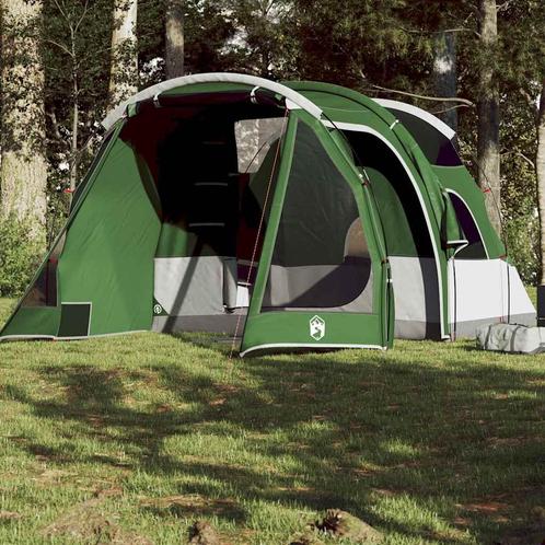 vidaXL Tente de camping tunnel 4 personnes vert, Caravanes & Camping, Tentes, Neuf, Envoi