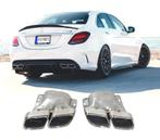 Embouts Déchappement Pour Mercedes W205 18-21 Look C63 Amg, Auto-onderdelen, Uitlaatsystemen, Verzenden, Nieuw