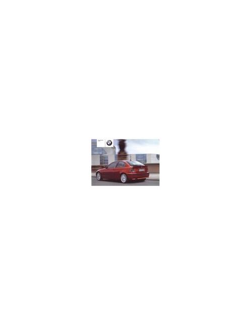 2001 BMW 3 SERIE COMPACT INSTRUCTIEBOEKJE DEENS, Auto diversen, Handleidingen en Instructieboekjes, Ophalen of Verzenden