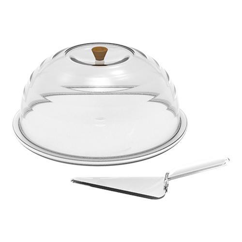 Taartplateau | Kunststof Transparant | Incl. Gebakschep |, Zakelijke goederen, Horeca | Keukenapparatuur, Nieuw in verpakking