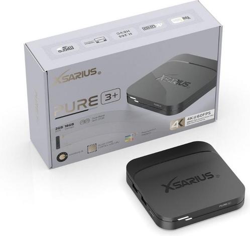 Xsarius Pure 3+ UHD - plus versie - 4K Android 11 Media Play, Audio, Tv en Foto, Schotelantennes, Nieuw, Ophalen of Verzenden