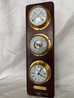 Maritieme objecten - Vintage. Thermometer, klok en aneroïde, Antiek en Kunst