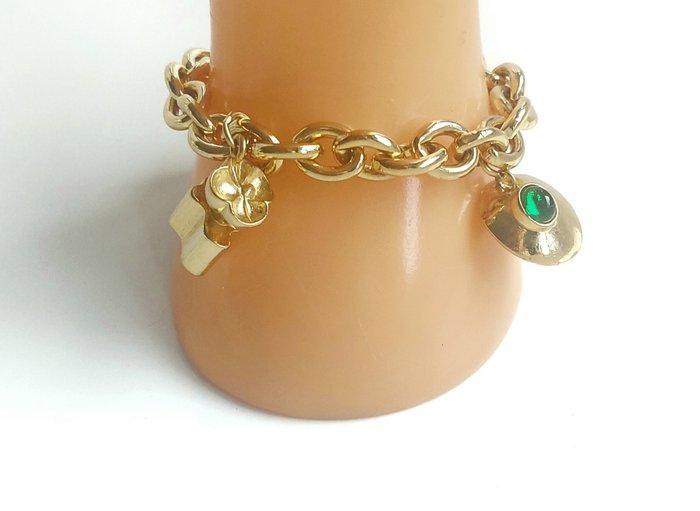 Zonder Minimumprijs - Armband Verguld, Zilver, Smaragd, Handtassen en Accessoires, Armbanden