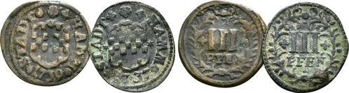 Lot 2 x 3 Pfennig 1737, 39 Hamm Stadt:, Postzegels en Munten, Munten | Europa | Niet-Euromunten, België, Verzenden