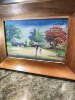 Vital - Hutte du Village et femmes porteuses - Signé - Style, Antiek en Kunst