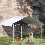 vidaXL Hondenkennel voor buiten met dak 200x200x150 cm, Verzenden, Nieuw
