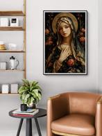 CARCANVAS_IT - Gold Madonna and red roses