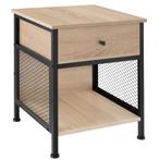 Nachtkastje Killarney 45x46x55,5cm - Industrieel licht hout,, Maison & Meubles, Tables | Tables d'appoint, Verzenden