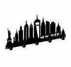 Garderoberek 450x213 mm 5 haken zwart, Nieuw, Overige materialen