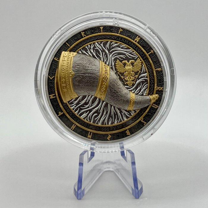 Duitsland. 10 Mark 2024 Artefacts: Gjallarhorn – 2 oz Silver, Postzegels en Munten, Munten | Europa | Niet-Euromunten