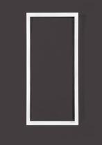 PVC vast b100xh215 cm wit, Ophalen of Verzenden, Gevelraam of Ruit