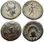 Griekenland (oud) Lot of 2 Æ coins Macedon & Apameia, Postzegels en Munten