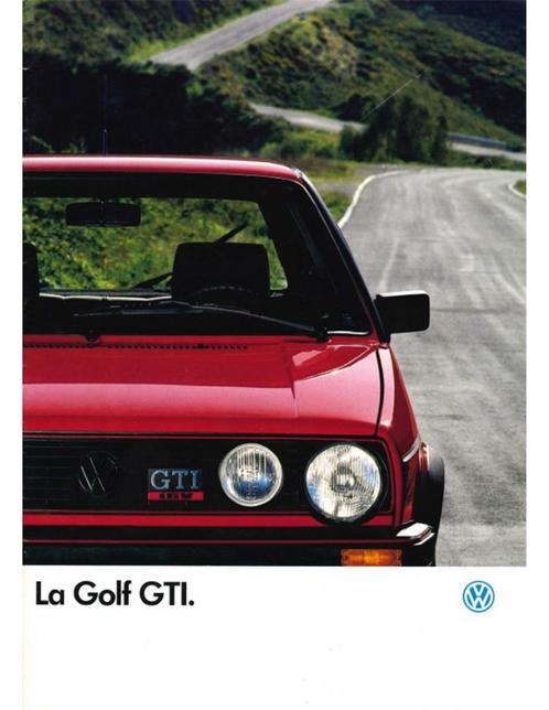 1987 VOLKSWAGEN GOLF GTI 16V BROCHURE FRANS, Livres, Autos | Brochures & Magazines, Enlèvement ou Envoi