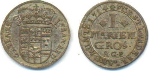 Mariengroschen Mzst Neuhaus 1714 Paderborn Bistum: Franz..., Timbres & Monnaies, Monnaies | Europe | Monnaies non-euro, Envoi