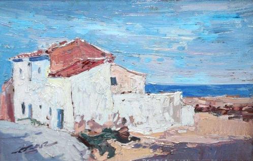 José Cózar Viedma (1944) - Casas de Altea, Antiek en Kunst, Kunst | Schilderijen | Klassiek