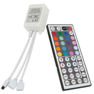 LED RGB Strip 44 Knops afstandsbediening IR (2 uitgangen), Ophalen of Verzenden