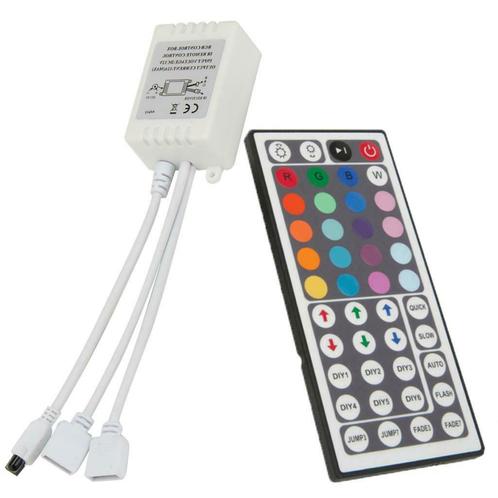 LED RGB Strip 44 Knops afstandsbediening IR (2 uitgangen), Maison & Meubles, Lampes | Autre, Enlèvement ou Envoi