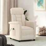 vidaXL Fauteuil elektrisch verstelbaar microvezel beige, Verzenden