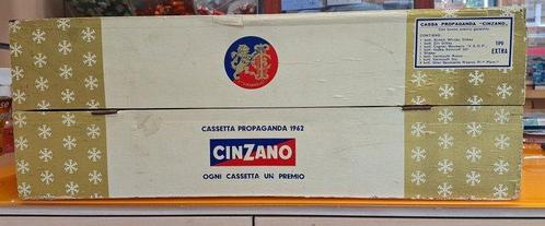 Cinzano - Caisse - Bois - Cassa propaganda 1962, Antiek en Kunst, Antiek | Wandborden en Tegels
