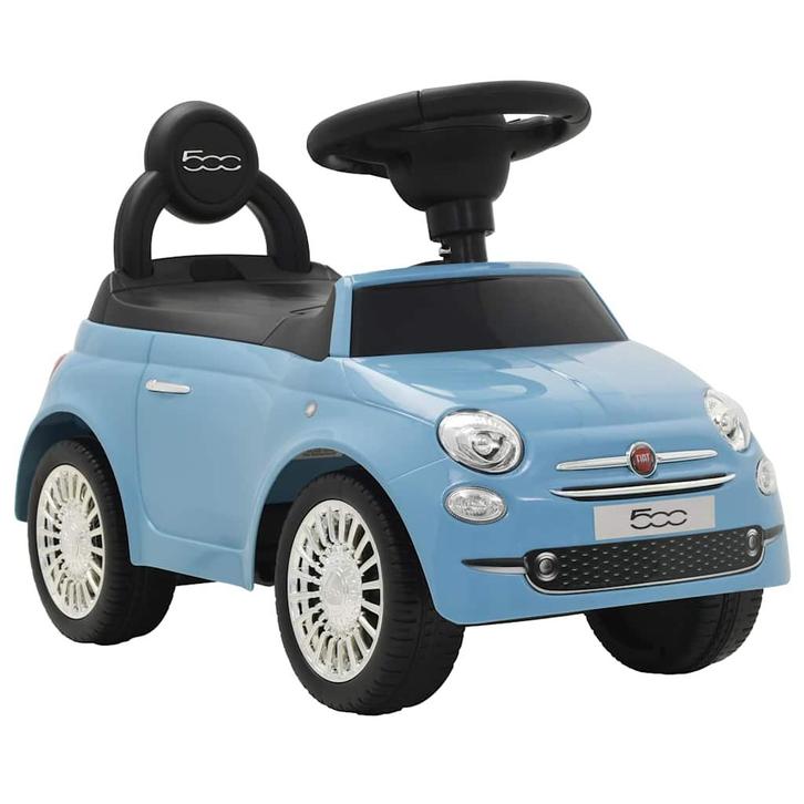 vidaXL Loopauto Fiat 500 blauw, Kinderen en Baby's, Speelgoed | Buiten | Los speelgoed, Nieuw, Verzenden