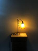 Muller Frères - Lampe de table - Laiton, Verre