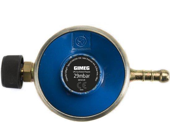 Gimeg Gasdrukregelaar Campingaz Met Slangpilaar 29Mbar -..., Tuin en Terras, Houtskoolbarbecues, Nieuw, Verzenden