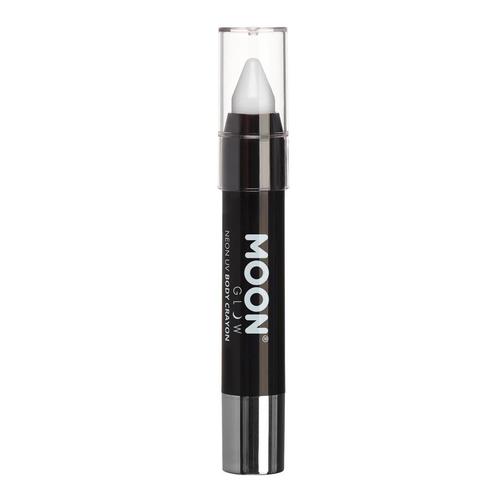 Moon Glow Intense Neon UV Body Crayons White 3.2g, Hobby en Vrije tijd, Feestartikelen, Nieuw, Verzenden