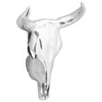 vidaXL Bullschedel Zilver 34 x 13 x 53 cm Aluminium, Antiek en Kunst, Verzenden