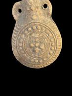 Middeleeuws Terracotta Pelgrimskantine - 9 cm