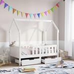 vidaXL Kinderbedframe met lades 80x170 cm massief grenenhout, Verzenden, Nieuw