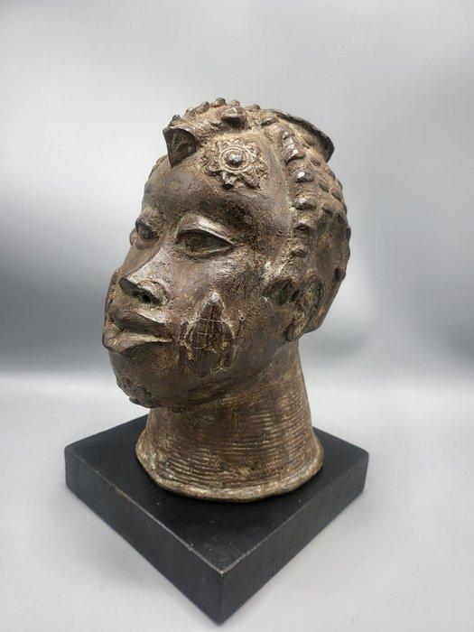 BRONZES ancien - Hoofd - Benin (Zonder Minimumprijs), Antiek en Kunst, Kunst | Niet-Westerse kunst