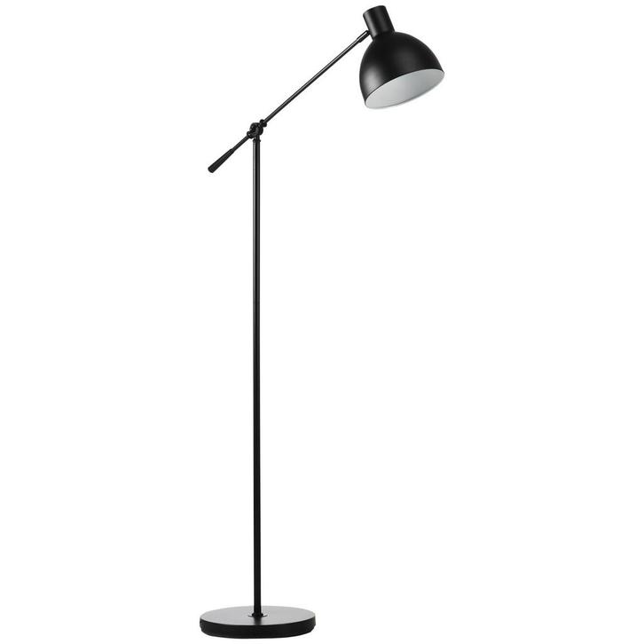 Vloerlamp - Verstelbare zwenkarm - Zwart, Huis en Inrichting, Lampen | Vloerlampen, Nieuw, Stof, Ophalen of Verzenden