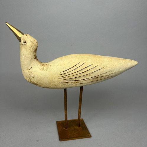 Ewa Budzowska - sculptuur, The bird - 24 cm - Goud,, Antiek en Kunst, Curiosa en Brocante