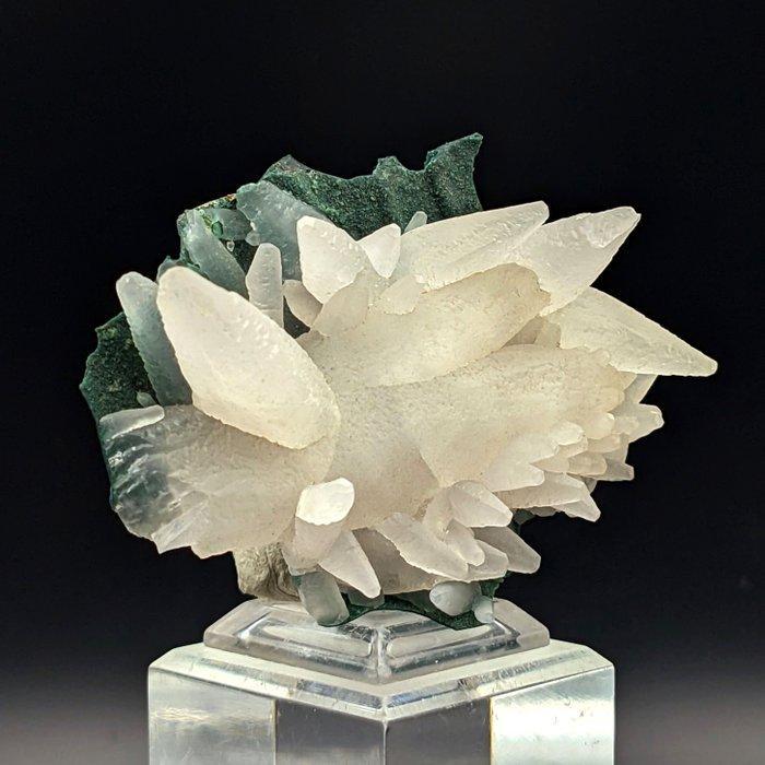 CALCITEN van KOPERSUITS, Sterke UV-ROOD Kristallen op matrix, Verzamelen, Mineralen en Fossielen