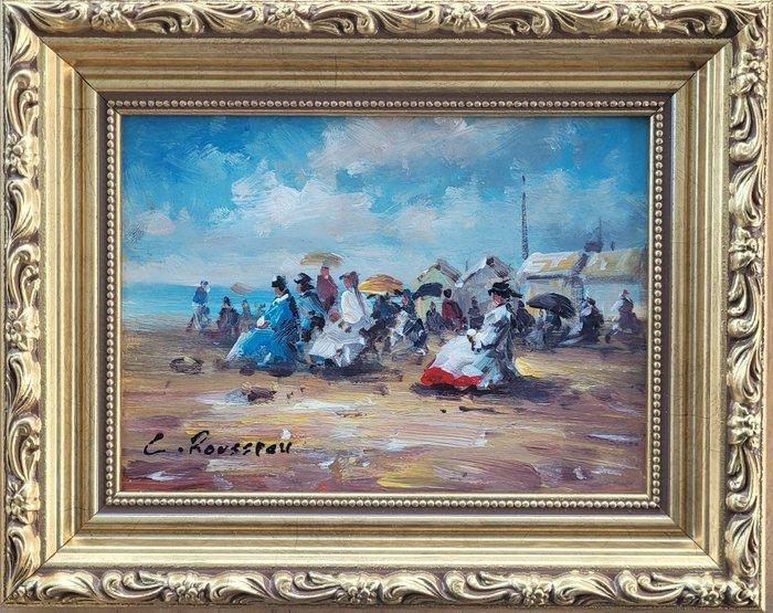 Camille Rousseau (1949) - Dimanche en Normandie ~, Antiek en Kunst, Kunst | Schilderijen | Klassiek