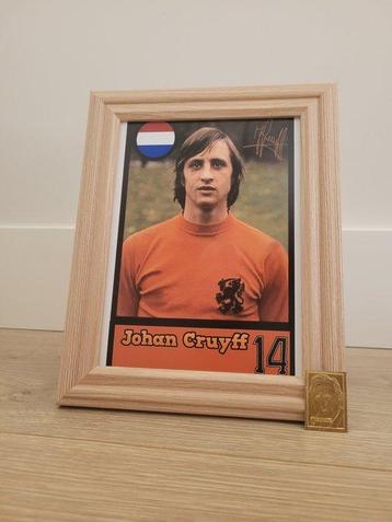 Médaillon en or 24 K Johan Cruyff + Tableau Johan Cruyff