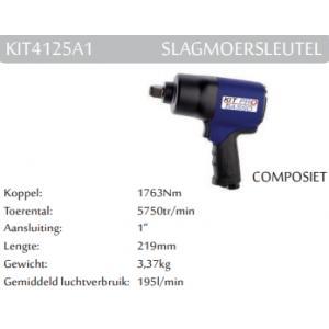 Kitpro basso kit4125-a1 slagmoersleutel 1 inch met, Auto diversen, Autogereedschap