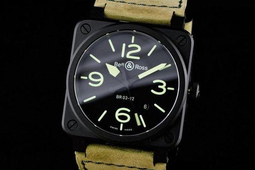 Bell & Ross - Automatic Black Dial - BR03-92 - Heren -, Handtassen en Accessoires, Horloges | Heren