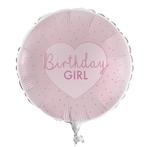 Birthday Girl Helium Ballon Leeg 43cm, Verzenden, Nieuw