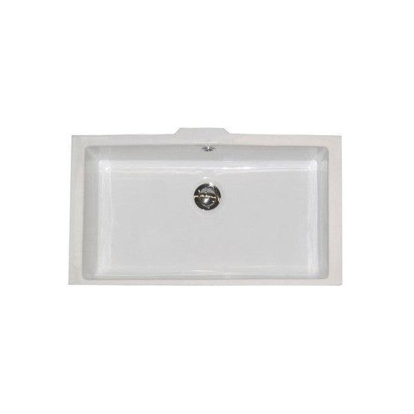 Bieden: Scarabeo Ceramic Undermount Sink 50cm White - Durab, Doe-het-zelf en Bouw, Sanitair, Ophalen of Verzenden