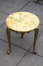 Table dappoint - Laiton doré - Table dappoint en onyx, Antiek en Kunst