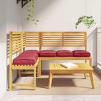 vidaXL Palletkussen voor zitting 6 pcs Wijnrood 40 x 40 x 8, Huis en Inrichting, Verzenden, Nieuw