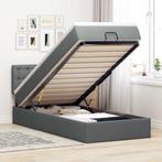 vidaXL Bed poef met matras en LEDs stof 80x200 cm, Huis en Inrichting, Slaapkamer | Bedden, Verzenden, Nieuw