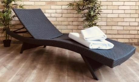 Ligbed rattan verstelbaar 203x71cm, Tuin en Terras, Tuinsets en Loungesets, Stoel, Nieuw, Wicker, Loungeset, 2 zitplaatsen, Ophalen of Verzenden