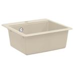 vidaXL Wasbak Beige 470 x 440 mm Graniet, Verzenden