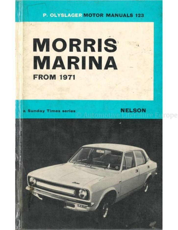 1971 -1973 MORRIS MARINA VRAAGBAAK ENGELS, Autos : Divers, Modes d'emploi & Notices d'utilisation
