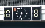 Scorebord Classic: eenvoudig scorebord met analoge klok