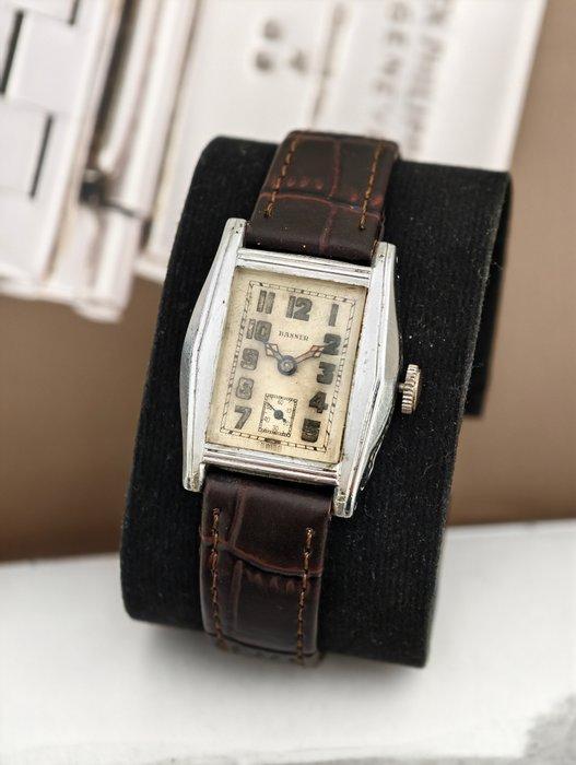 banner - tank art deco military - Zonder minimumprijs -, Handtassen en Accessoires, Horloges | Heren