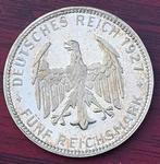 Allemagne, République de Weimar 5 Reichsmark 1927 Polierte, Postzegels en Munten